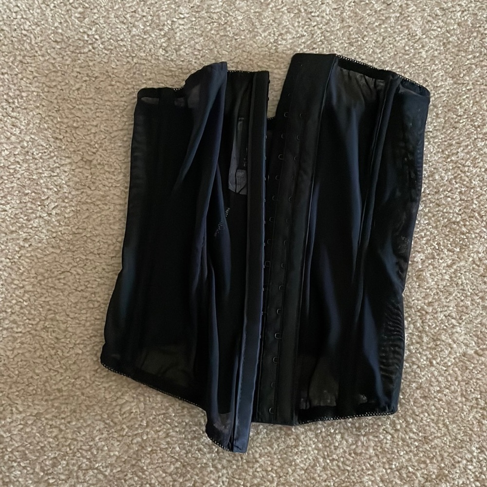 PLT Black Mesh Corset